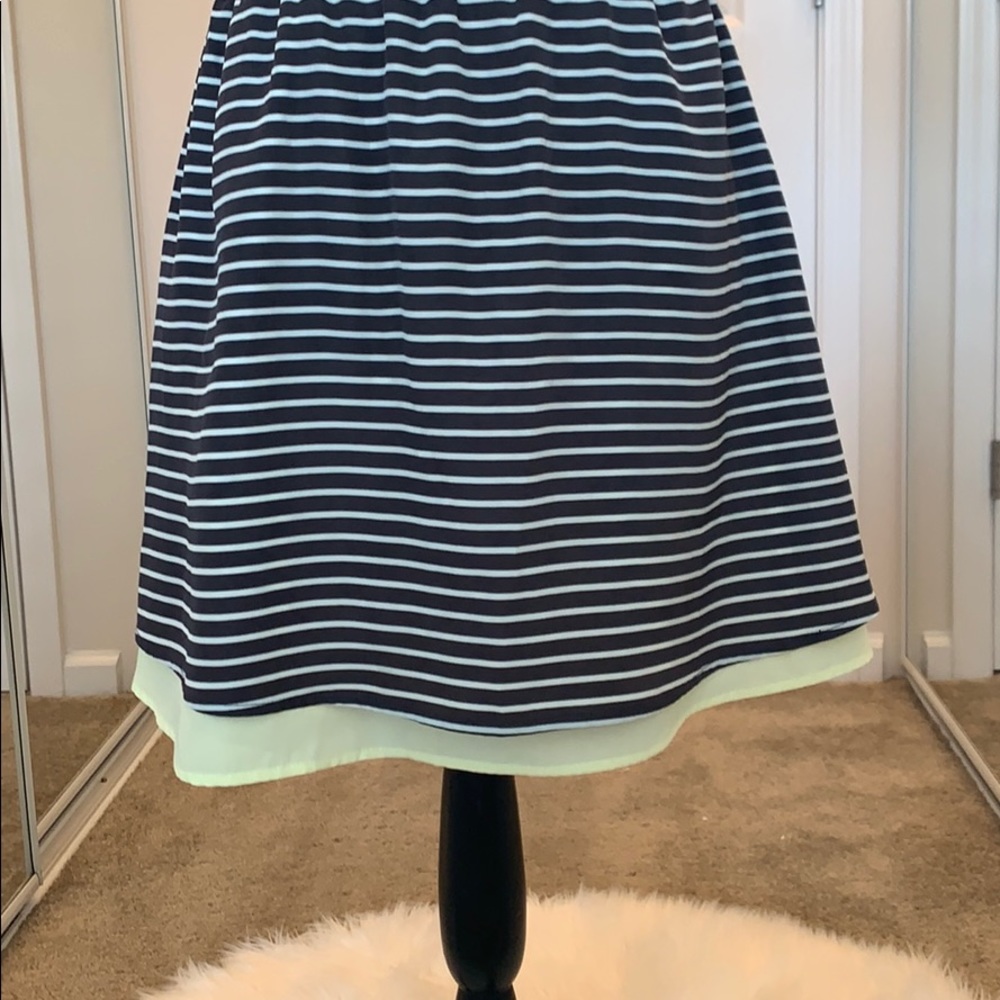 JOLT Yellow w Black & White Stripes Mini Dress - Picture 4 of 7